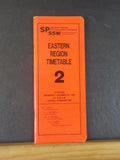Southern Pacific Employee Timetable #2 Eastern Region 1985 November 20