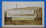 Photo Arlington Fairfax Electric Railway #221 Dark Blue and Tan 4 ½ x 2 ¾