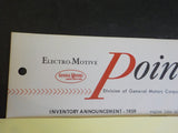 EMD Pointers 1959 June 26 Solid liner insert and double seal groove liner