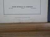 Handy Railroad Atlas 1944 Rand McNally Soft Cover   Staples have been removed