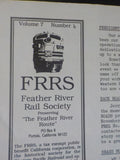 Western Pacific Feather River Rail Society The Train Sheet #38 1989