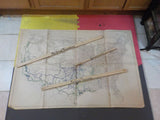 Map Railroads in the United States Western States   FOLDED