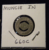 Token IN Muncie 660C Denney & Hines Bus Company