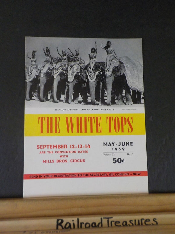 White Tops Circus Magazine 1959 May June Heyday of the Circus in Chicago