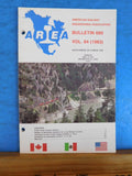 American Railway Engineering Association Bulletin 689 Sept Oct 1982 Vol 84