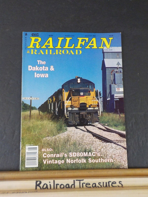 Railfan & Railroad Magazine 1996 August Dakota & Iowa Conrail's SD80Macs Norfolk