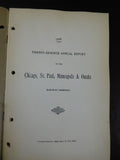 Chicago St. Paul Minneapolis & Omaha Annual Report 1908 27th annual report