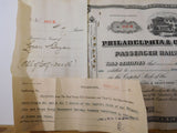 Stock Certificate Philadelphia & Gray’s Ferry Passenger Railway Company 1925