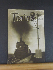 Trains Magazine 1945 February MRS in Italy Jointed boiler locomotive William Mas