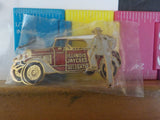 Jaycees Illinois Gangster In Gray Suit On Running Board Of Red Car   1983  PIN