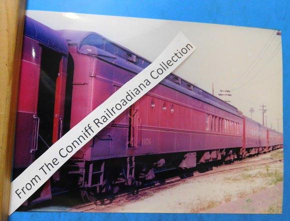Photo Gulf Mobile & Ohio Passenger Car #1076 8X11 Color GM&O St Louis 1970