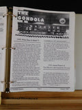 Gondola Gazette 1993- 1997  Lot of 49 issues Binder