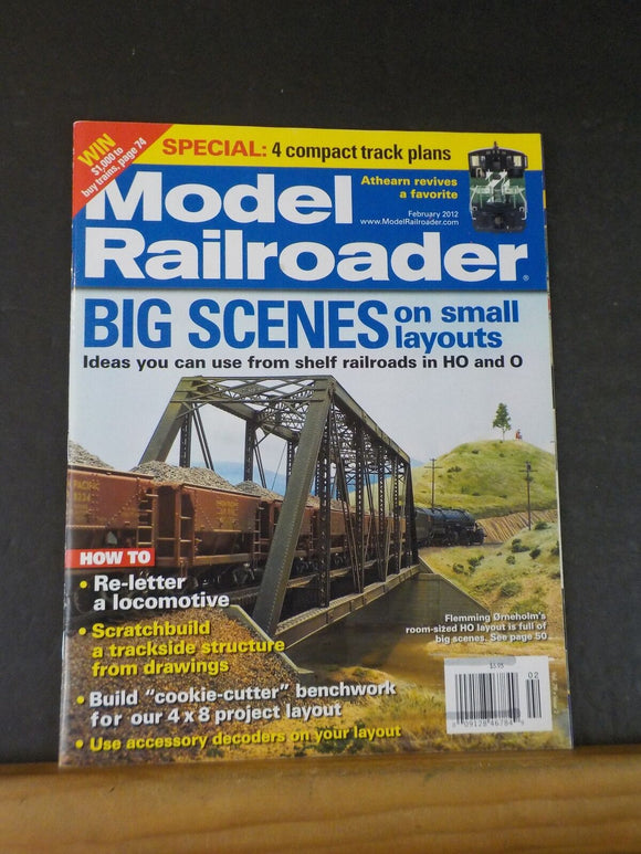 Model Railroader Magazine 2012 February Big scenes on small layouts Re-letter a