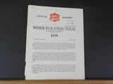 Missouri Kansas Texas Annual Report 1979 Katy MKT Includes 10-k form