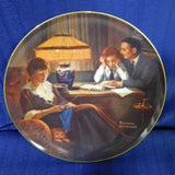 Plate Norman Rockwell Father's Help Rockwell's Light Campaign
