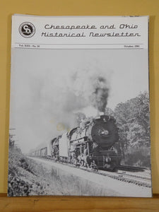 Chesapeake and Ohio Historical Newsletter 1981 October Fast Steamer #494