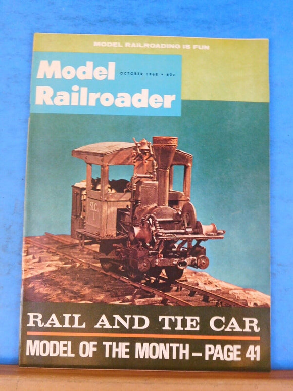 Model Railroader Magazine 1968 October A rail and tie car Two track plans for av