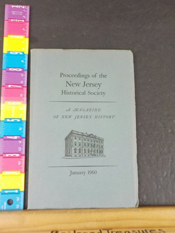 Proceedings of the New Jersey Historical Society 1960 January THOMAS Rock-a-bye