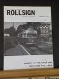 Rollsign Magazine of New England Transit News 1972 Jan Green Line State Buys Rai