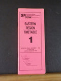 Southern Pacific Employee Timetable #1 Eastern Regions 1985 November 1