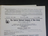 Central Railroad Company Of New Jersey Lot  Locomotive Inspection Frt Tariff