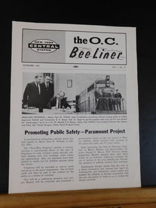 O.C. Bee Liner 1967 November Vol.1 #15 New York Central System Promoting public