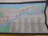 Map Manhattan Bus Map 1991 New York City Transit Authority Foldout map
