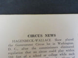 White Tops Circus Magazine 1934 October November Tragic Sacrifice