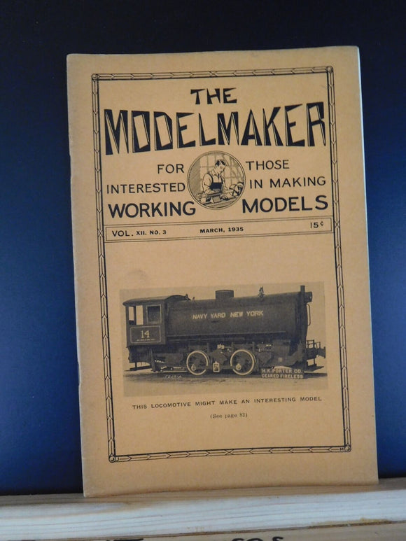 Modelmaker Magazine 1935 March Fireless locomotives Overbridge Hudsons