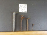 Railroad Spike Lot 3-Spikes + 1 Date Nail 32 Used