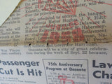 Trainman News1958 September 22  Vol 12 NO 38 Newspaper  Damage
