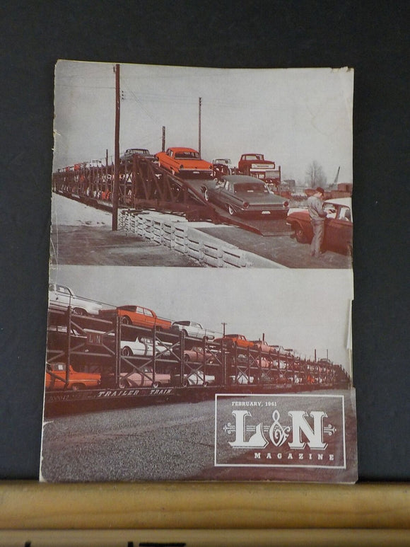 Louisville & Nashville Employee Magazine L&N 1961 February  COVER loose