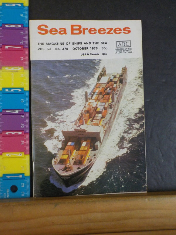 Sea Breezes Magazine #370 Vol 50 1976 October Whither the Tall Ships