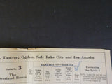 Union Pacific public timetable 1959 Fall Winter