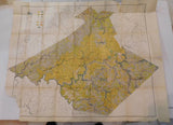 Map Soil Map of West Virginia 1923  Folded Notice damage