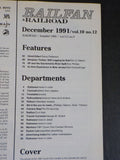 Railfan & Railroad Magazine 1991 December Erie E8s Simpson Timber