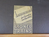 Instructions For Assembling and Operating Lionel Trains 8-36  31 pages