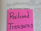 Locomotive Railway Carriage & Wagon Review #712 1951 December 15th