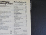 Official Railway Guide 1985 June July North American Travel Edition sc