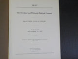 Cleveland and Pittsburg Railroad Company Annual Report 1927 80th Mileage equipme