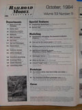 Railroad Model Craftsman Magazine 1984 October Build structures & control panels