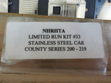 NHRTA Limited Run Kit #33 stainless steel car County series 200-219