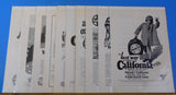 Ads Santa Fe Railway Lot #6 Advertisements from various magazines (10)