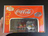 Coca-Cola 2001 Platinum Series collection Locomotive ornament Penguin Seal