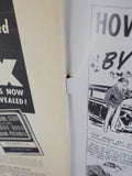 Railroad Magazine 1962 December V74#1 Seven Cars Painted Black Locomotives on Pa
