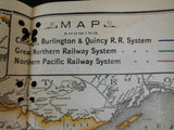 Chicago Burlington & Quincy Railroad Company Annual Report 1907 MAP