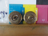 Button Micigan Central Lot of 2  MC Lilley Gold in color large