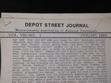 Depot Street Journal Lot of 44 1988-1991 Newsletter MA Assoc of RR Passengers