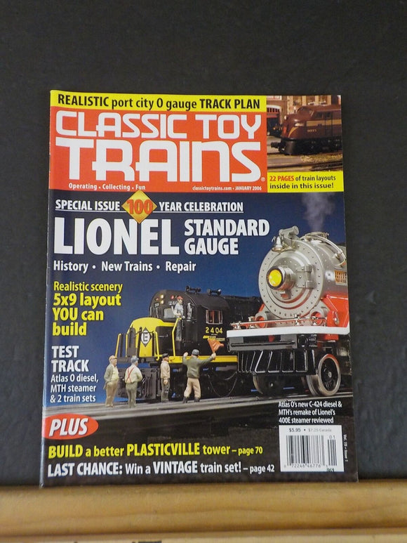 Classic Toy Trains 2006 January Detail Plasticville switch tower Lionel 100 yrs
