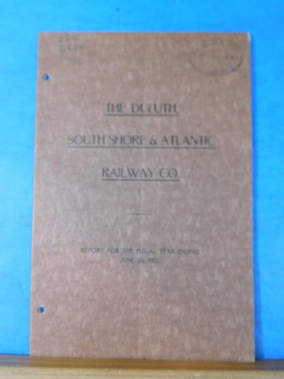 Duluth South Shore & Atlantic Railway Co Annual Report 1912